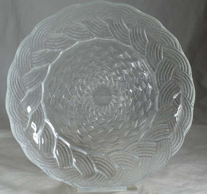 Pressed glass - soup plate dish