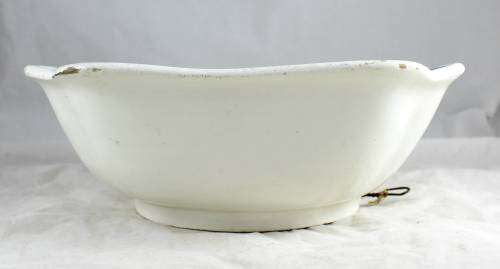 Blue and white display bowl