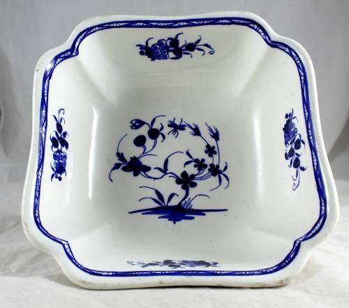 Blue and white display bowl