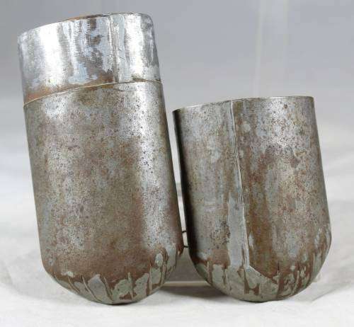 Handmade vintage metal storage container