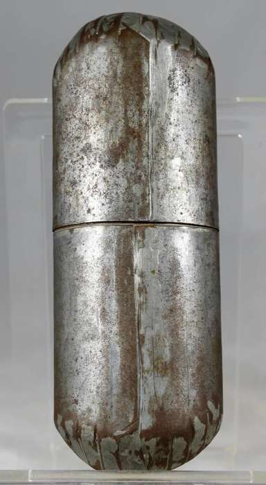 Handmade vintage metal storage container