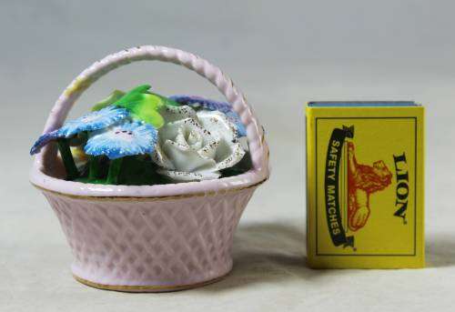 Basket of flowers ornament