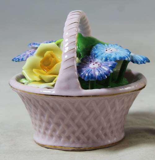Basket of flowers ornament