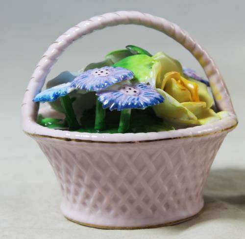 Basket of flowers ornament