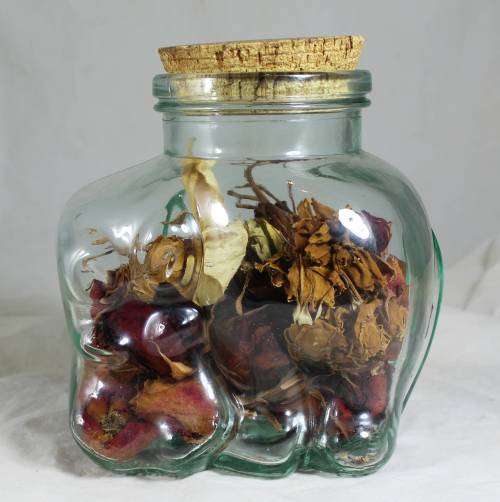 Hippo glass container