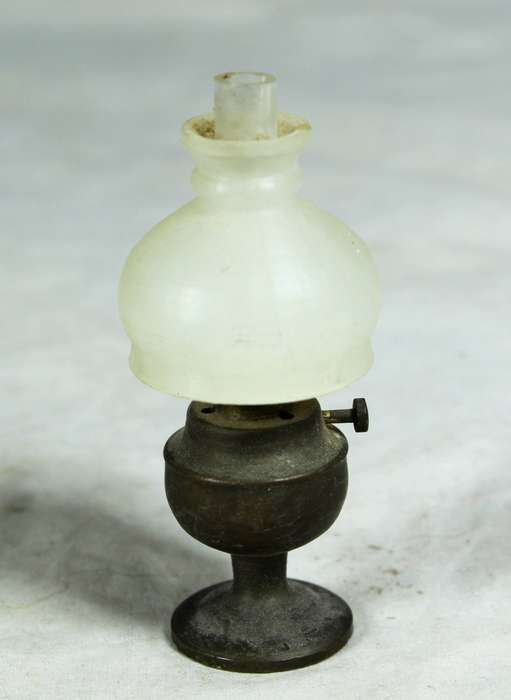 Miniature brass lamp