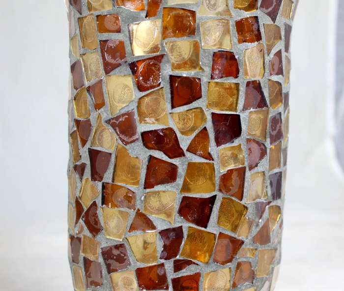 Stained glass vase