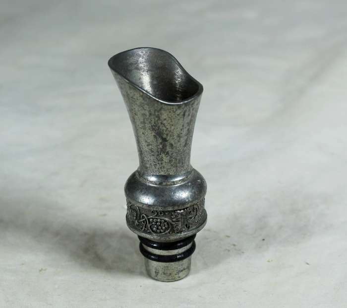 Silver plated bottle spout insert