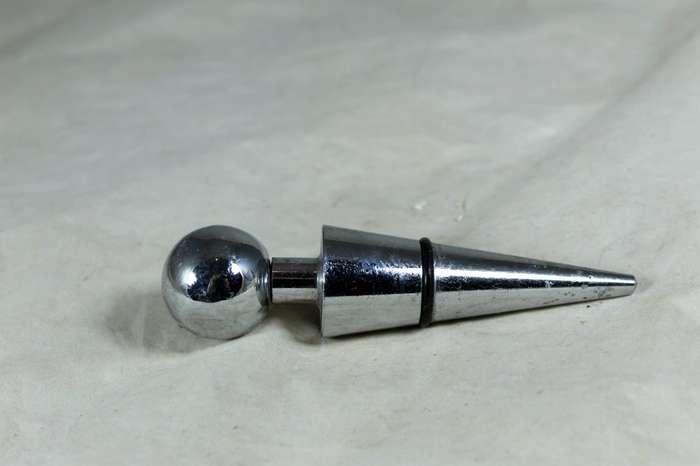 Silverplated bottle stopper