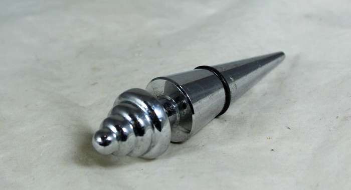 Silverplated bottle stopper
