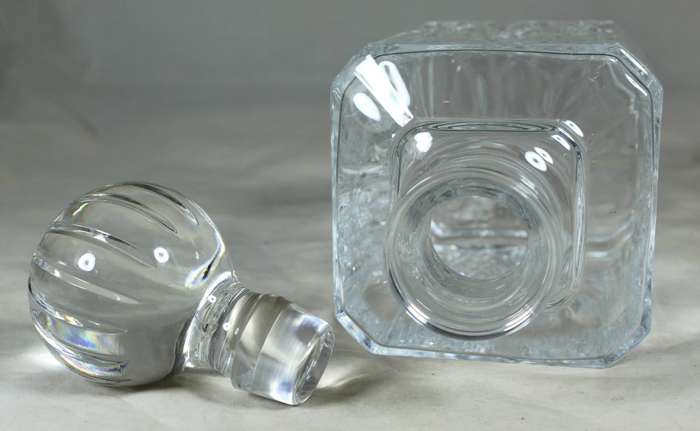 Desk tray with heavy glass decanter - branded Toyota