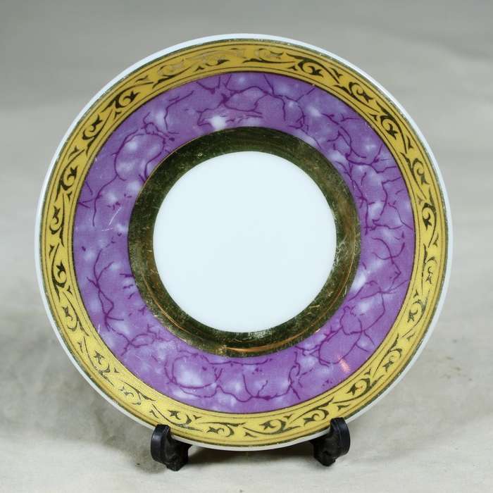 Display plate - small trinket plate - purple accents