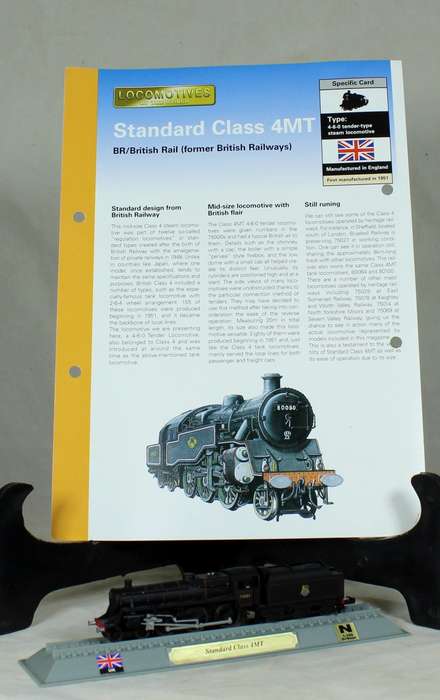 Del Prado - Locomotives of the world - N gauge - British rail standard class 4MT