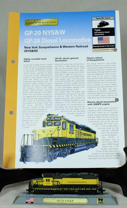 Del Prado - Locomotives of the world - N gauge - New York - Western railroad GP-20