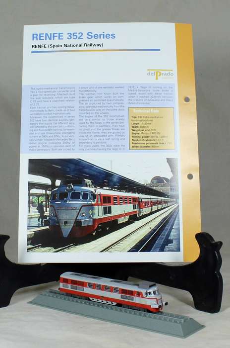 Del Prado - Locomotives of the world - N gauge - Renfe 352 SERIES