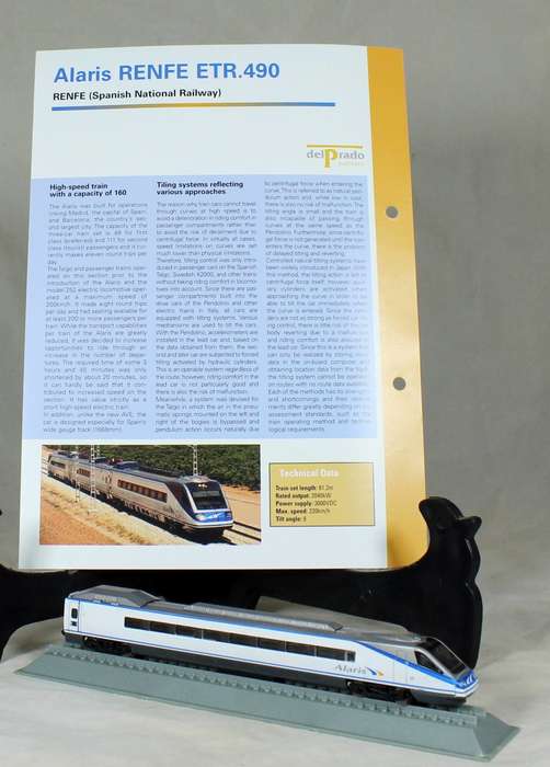 Del Prado - Locomotives of the world - N gauge - Renfe ETR.490 Alaris