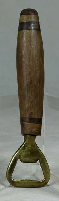 Bottle opener - wood & bronze