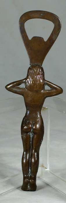 BOTTLE OPENER - METAL NUDE LADY - BID NOW !!!