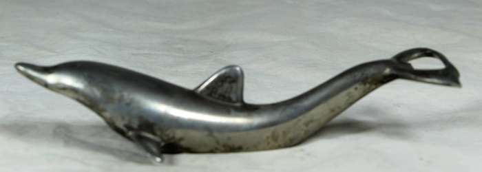 Bottle opener - metal dolphin