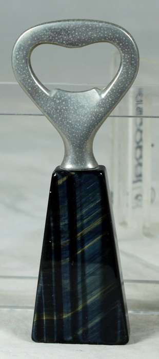 Bottle opener - Marble and silver