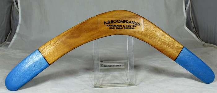 A  HAND MADE AB BOOMERANG - BID NOW!!!