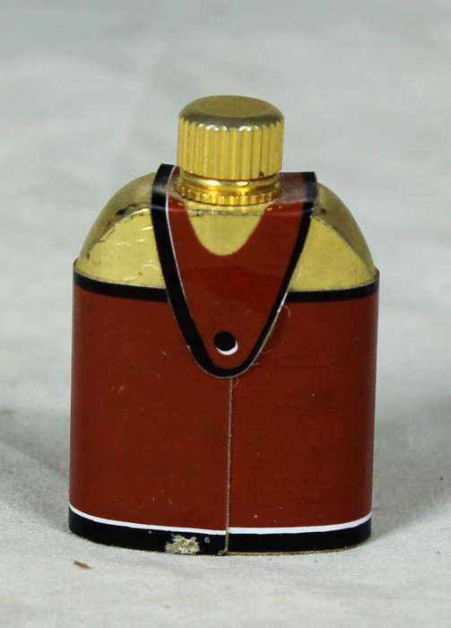 Miniature bronze flask