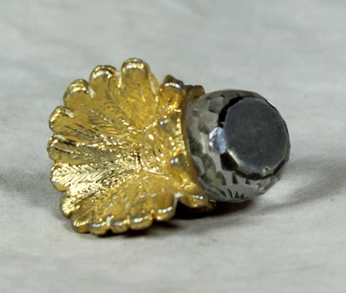 Miniature metal and glass dove
