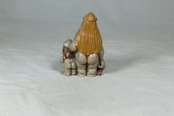 A mother & baby troll taking a walk
