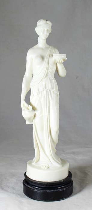 Detailed molded lady sculpture