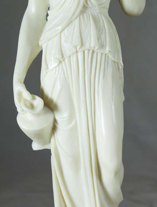Detailed molded lady sculpture