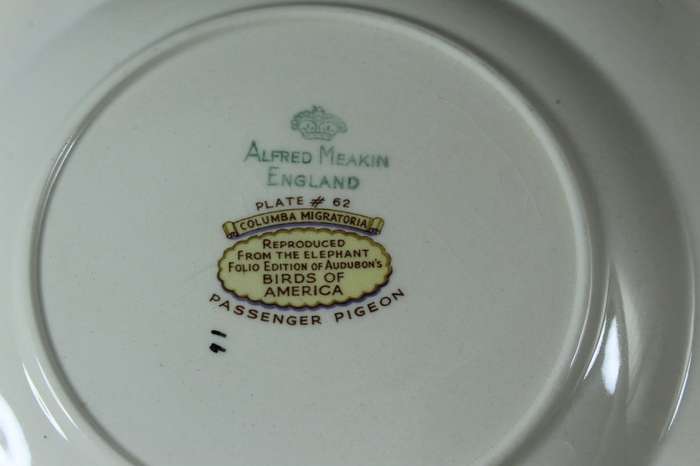 Alfred Meakin plate - passenger bird
