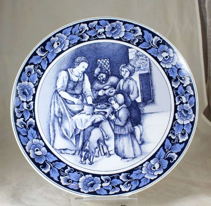 Delft special collectors display plate - Saying grace
