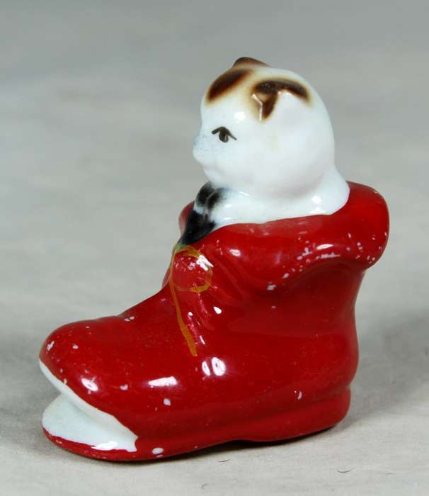 Miniature cat in a shoe