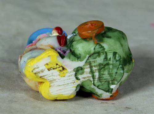 Molded clown with a goodie bag