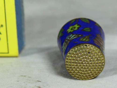 Cloissone thimble - butterfly