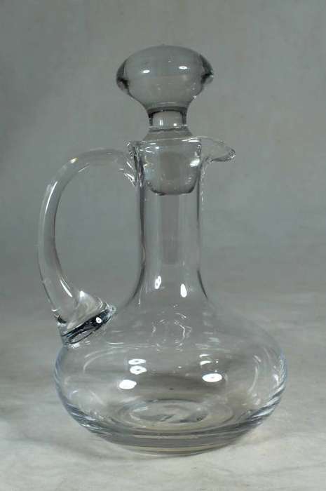 Glass vinegar bottle