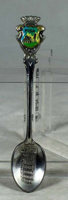 Souvenir teaspoon - Pisa with engraved spoon