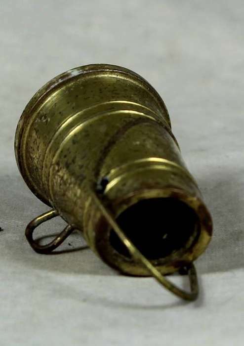 Miniature handcrafted brass temptations coal shuttle
