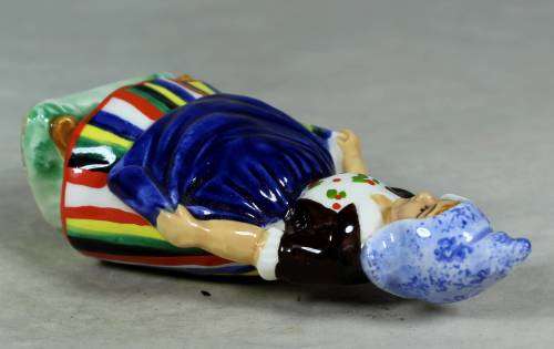 Vintage porcelain figurine - woman in traditional clothes #54