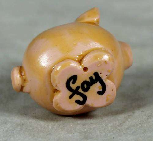 Miniature - Hand painted Piggy by Fay
