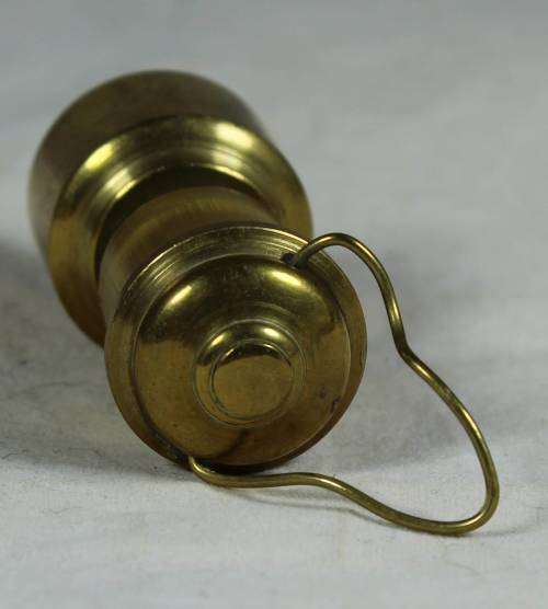 Miniature brass gas lamp