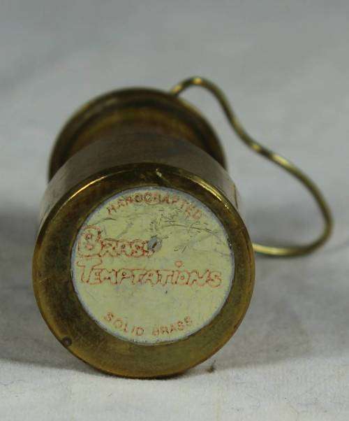 Miniature brass gas lamp