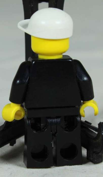 Lego mini figurine - Policeman with a smile and stubble beard
