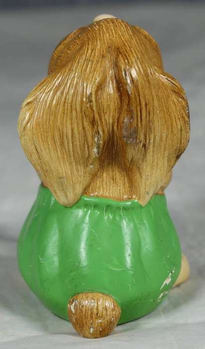 Pendelfin hand painted stoneware rabbit - Poly in green