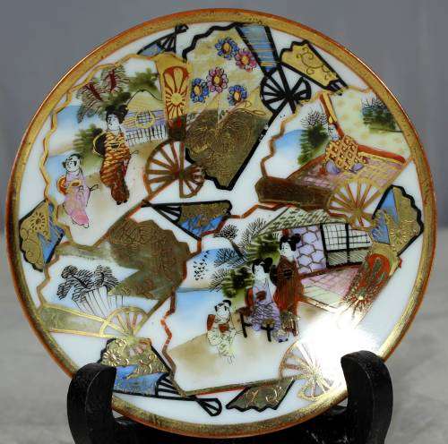 Japanese gold plated display plate