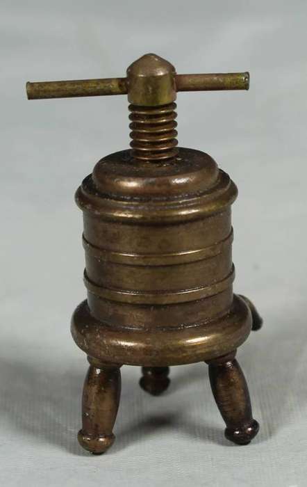 miniature brass-vintage clothes press