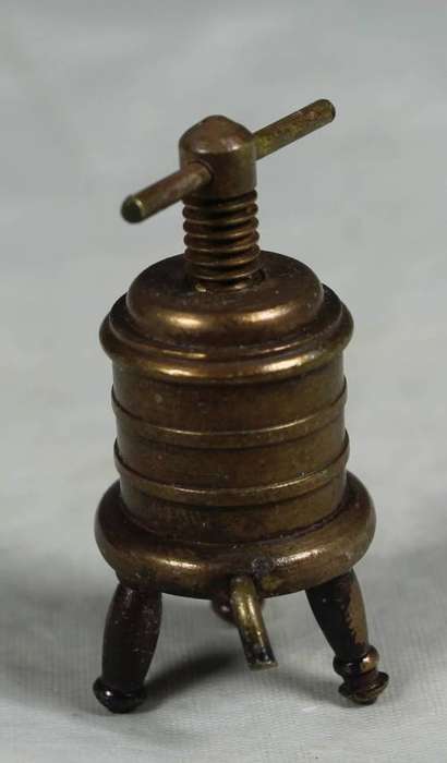 miniature brass-vintage clothes press