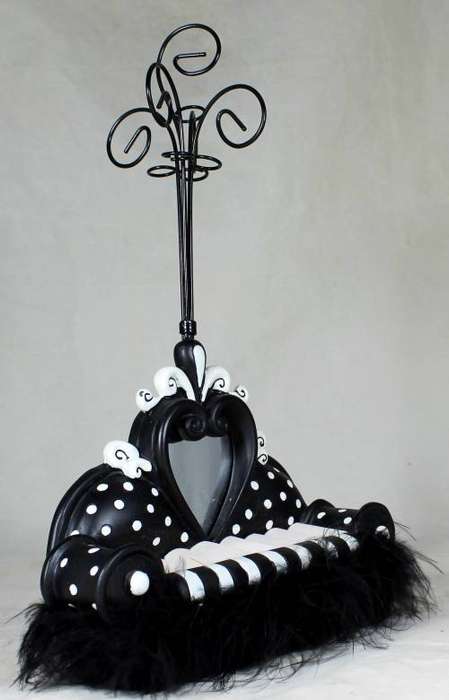Vintage piano necklace stand