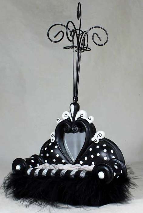 Vintage piano necklace stand