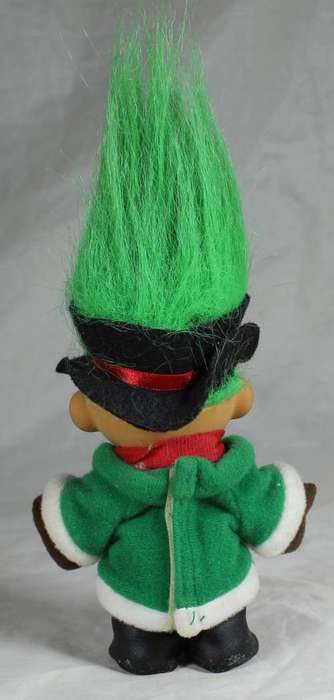Russ Troll Doll Made In China - Christmas Caroler Troll